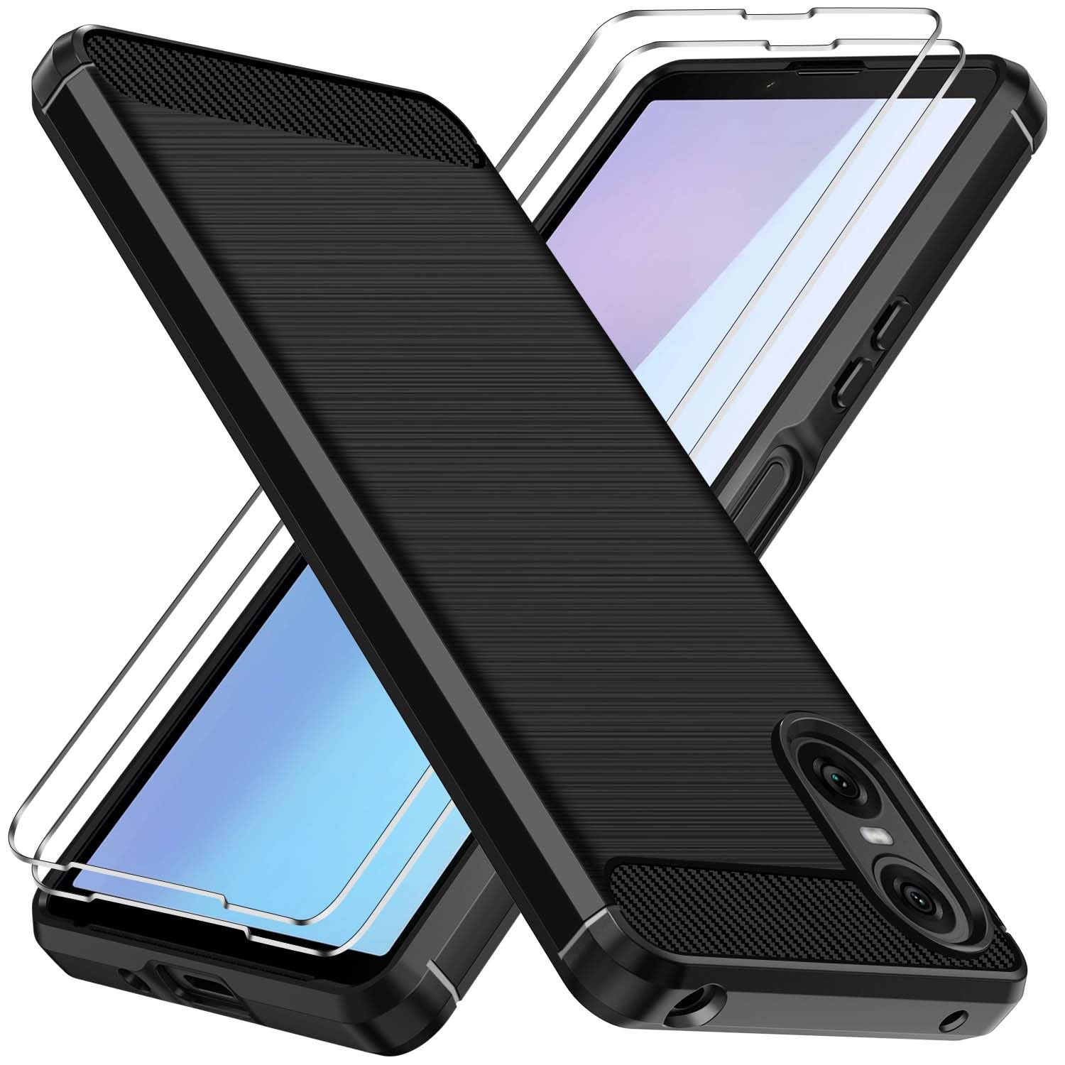 WFTE Handyhülle Für Sony Xperia 1 VII, Ultra Dünn & Kratzfest – Mattes TPU Silikon Case In Schwarz