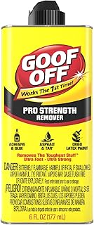 Goof Off Professional Strength Remover, 6 fl. oz., Latex Paint and Adhesive Remover