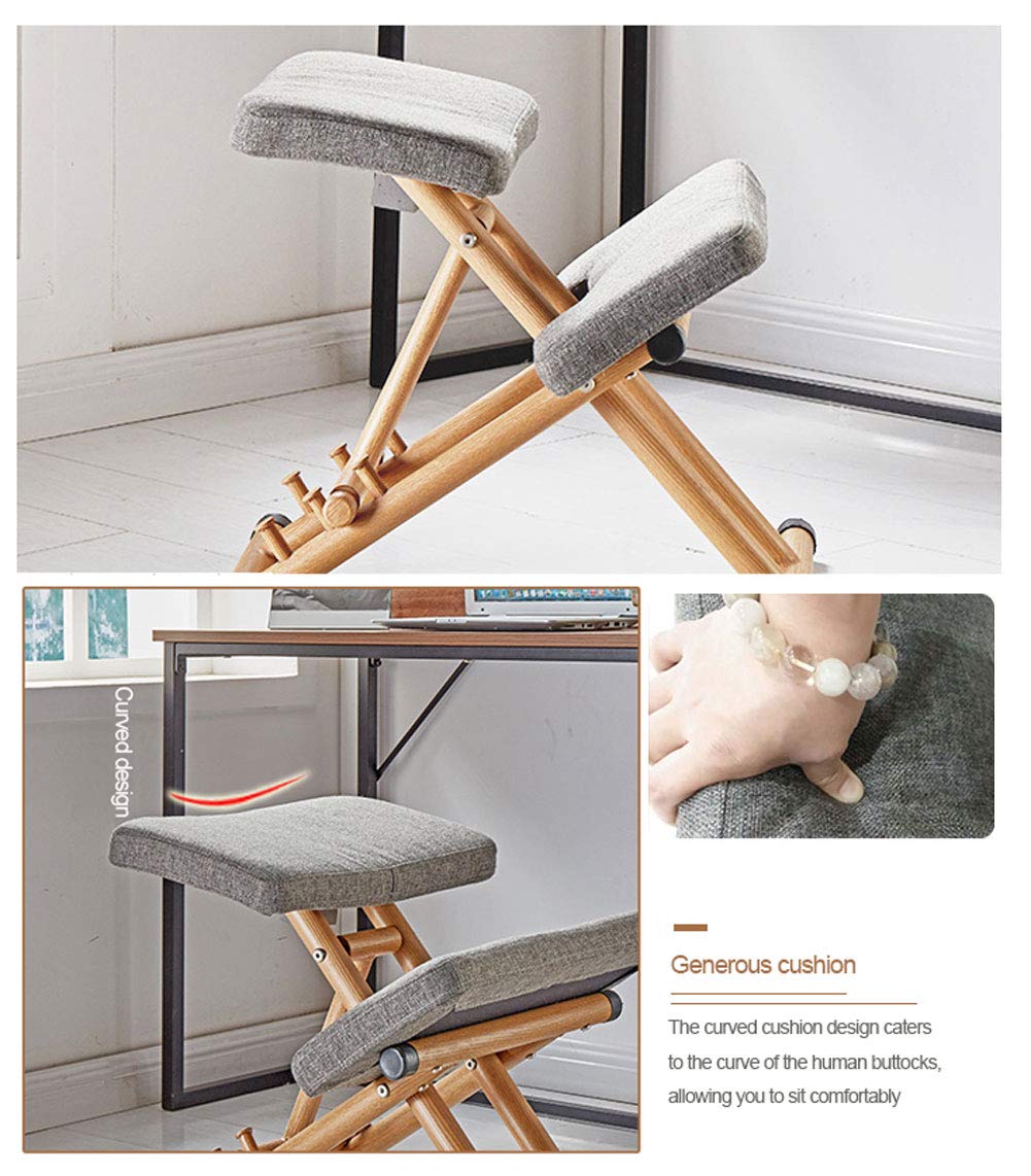 Rodillera ergonómica Plegable: Reduce el Dolor de Espalda y Cuello con la corrección de Postura en casa