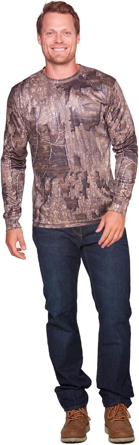 Realtree Men's Essential Camo Lightweight Performance Long Sleeve Shirt - Image 4