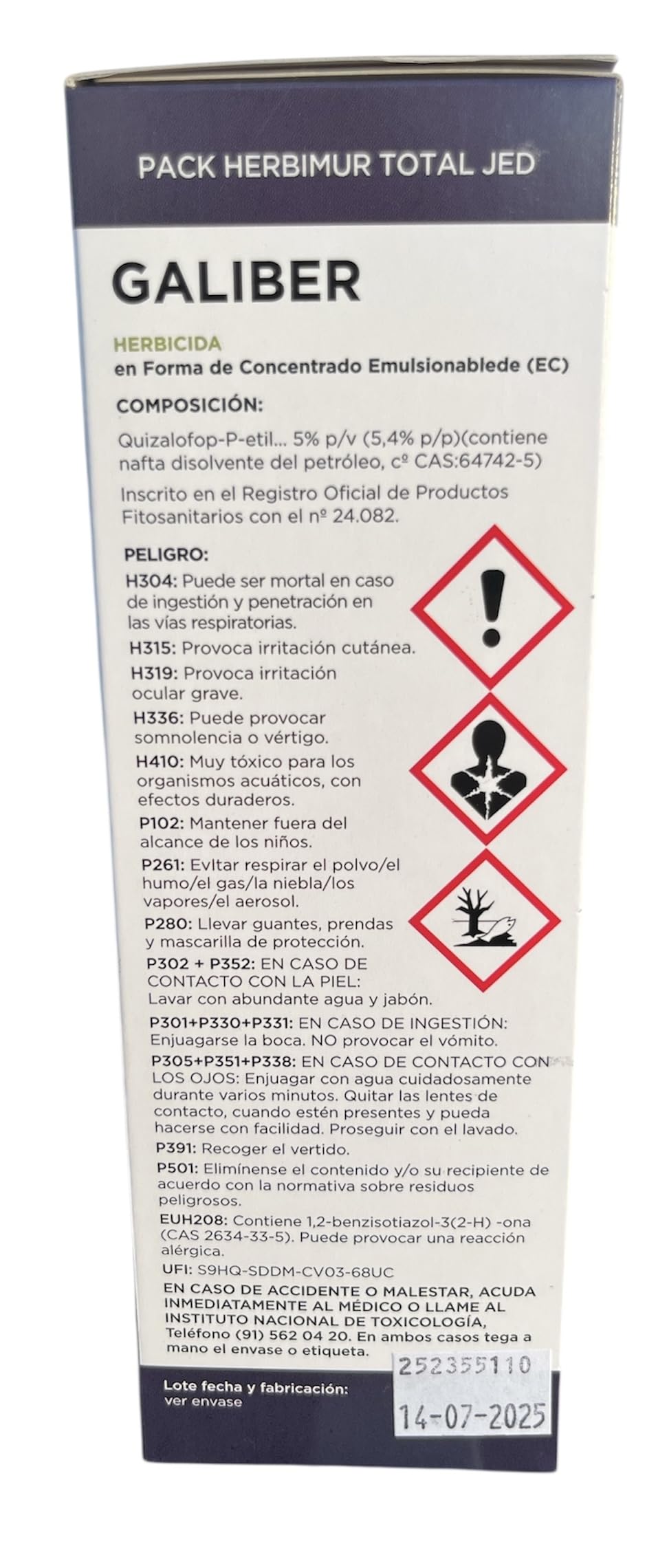 Herbicida total Tidex + Galiber para 15 litros. Herbicida sistémico de mayor eficacia que glifosato. Herbimur