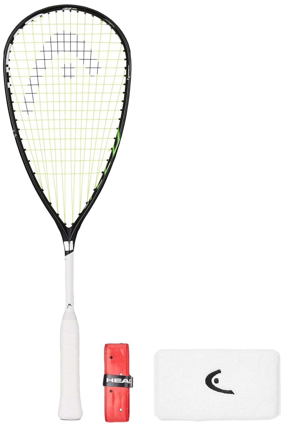 Buy HEAD SQUASH RACKET GRAPHENE 360 SPEED 135 SB WITH WRIST BAND 5 INCH ...