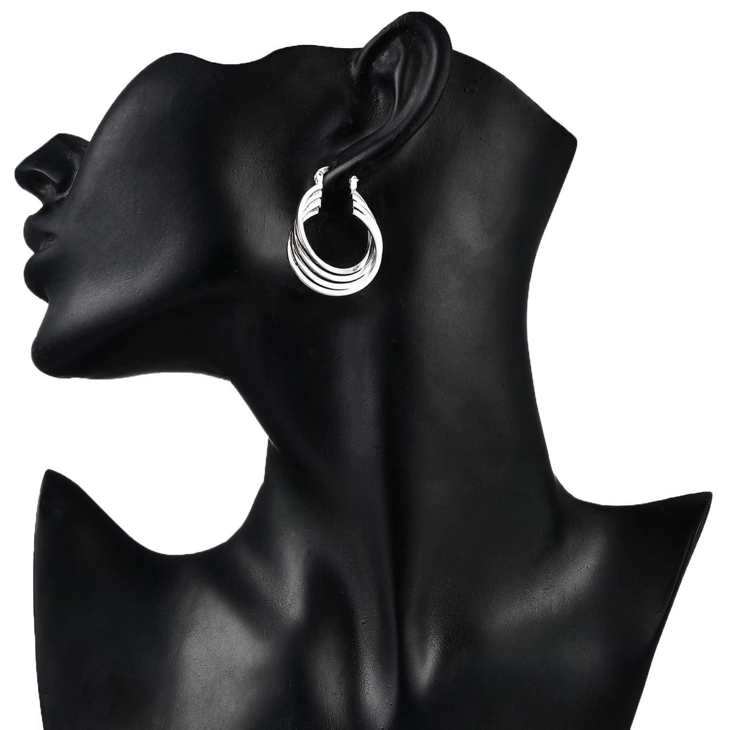 Entangled Rings Alloy Dangle Earring