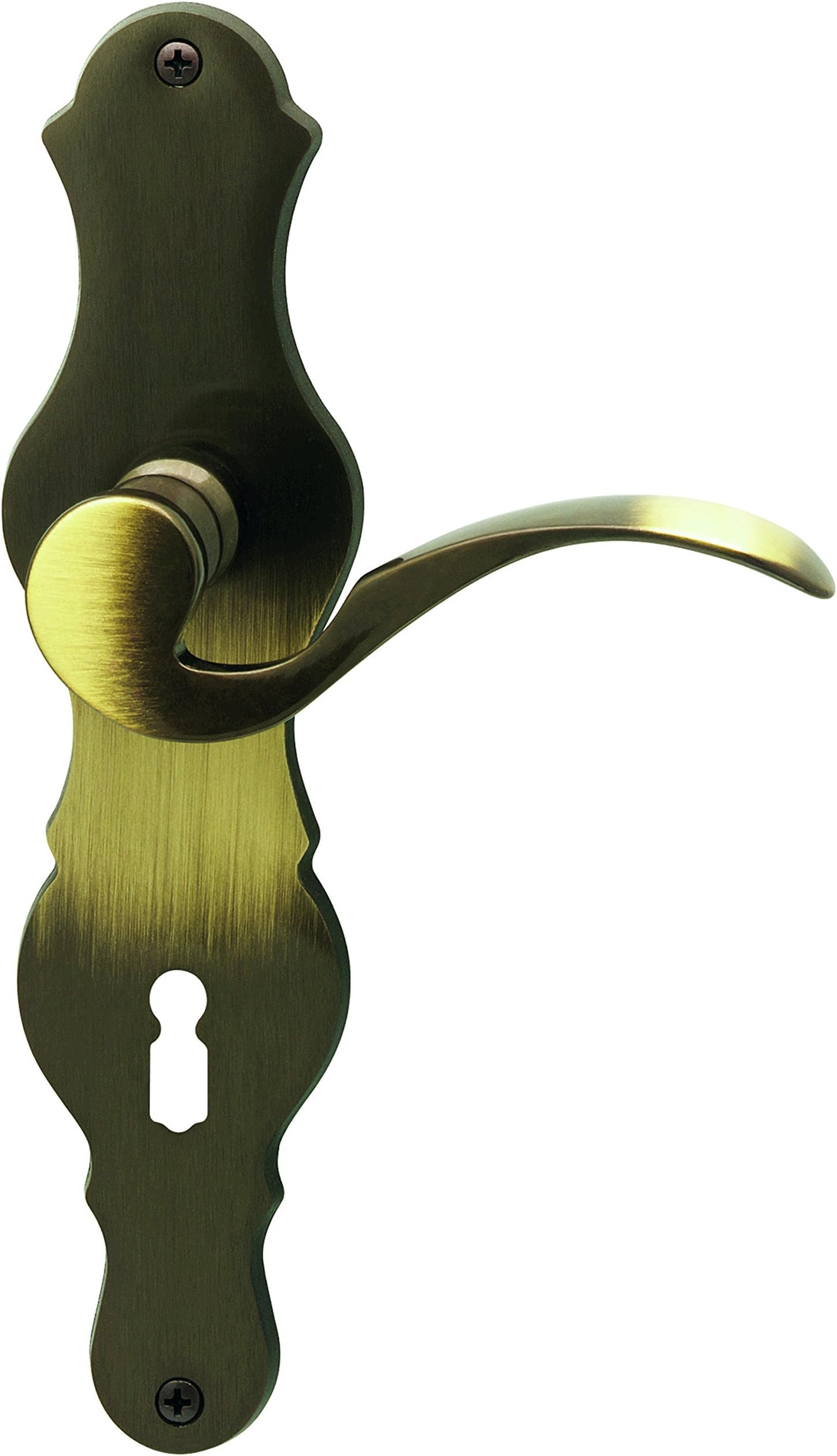 ALPERTEC Langschildgarnitur Panda messing/poliert PZ mit Knopf Drücker für Wohnungseingangstür links ab 35,84 € | Preisvergleich bei