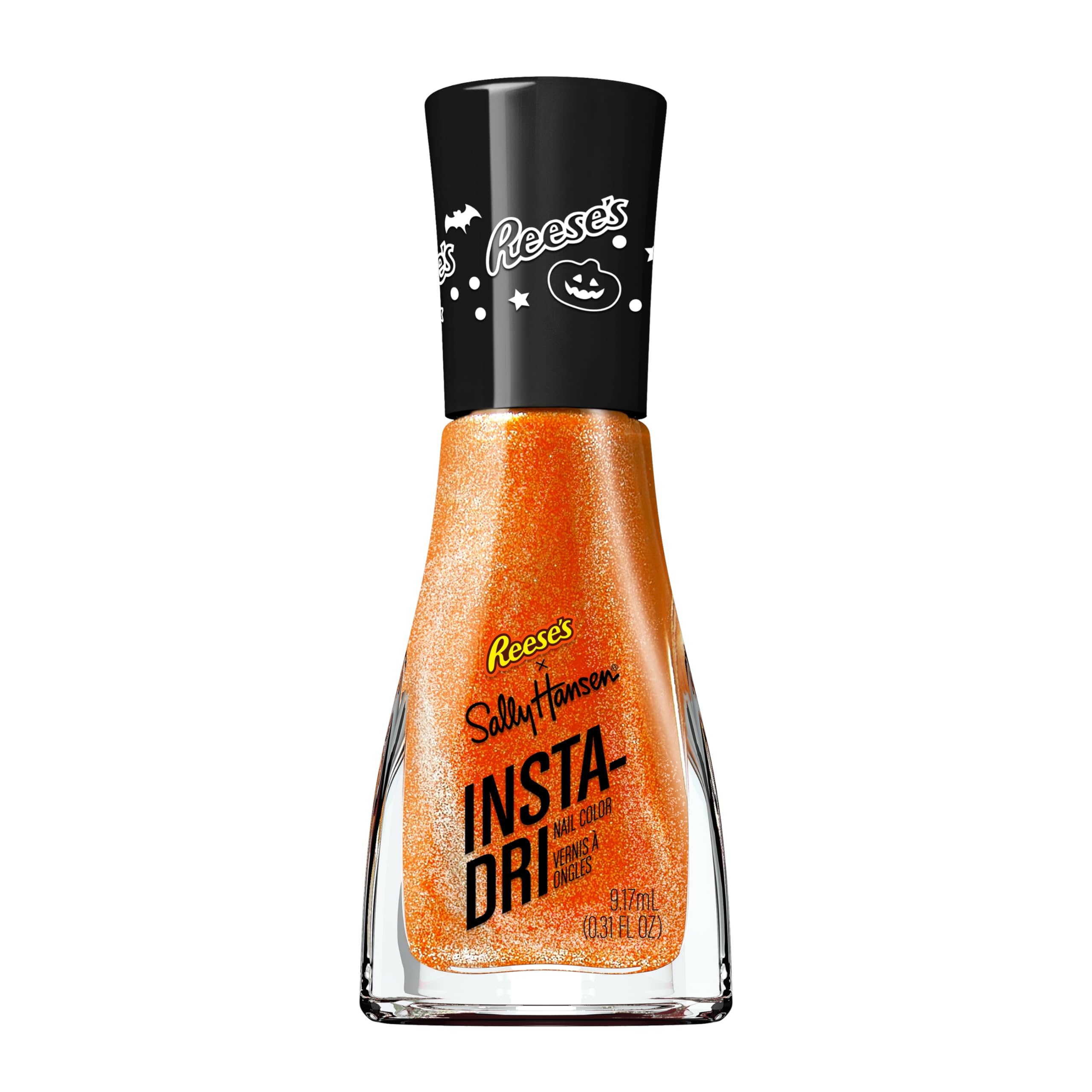 Sally Hansen Insta-Dri Reese's Nail Polish | Quick Dry, Long Lasting, Streak-Free Shine | Opaque, Shimmery | 737 REESE’S Candy | Burnt Orange Nail Color