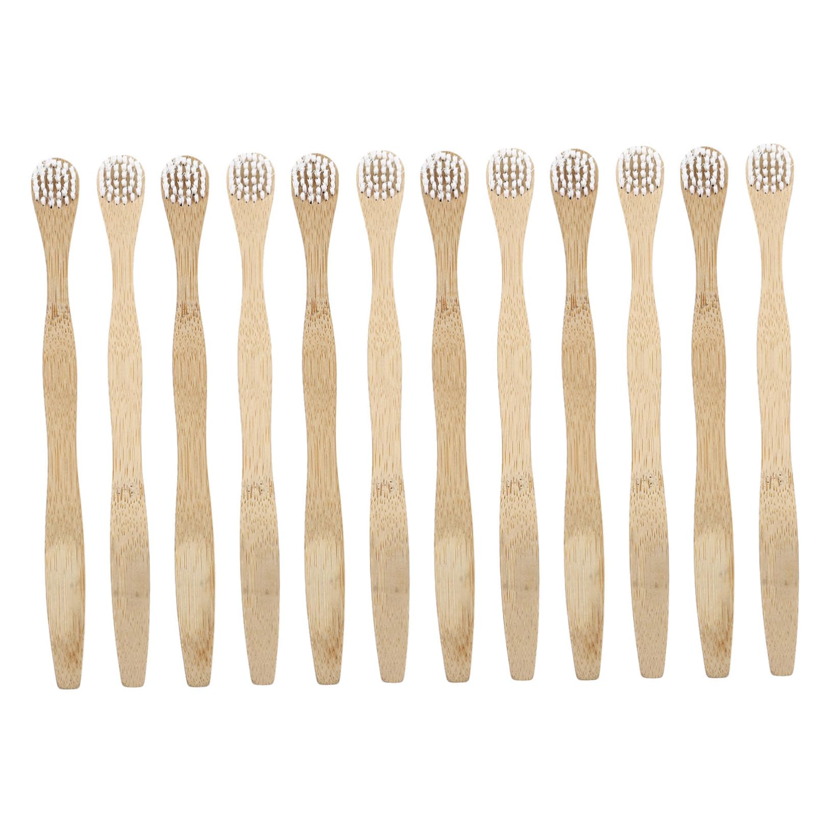 SAFIGLE 12Pcs Tongue Cleaners Oral Care Scrapers with Bristles for Fresh Breath Unisex Tongue Cleaning Brush Light Brown