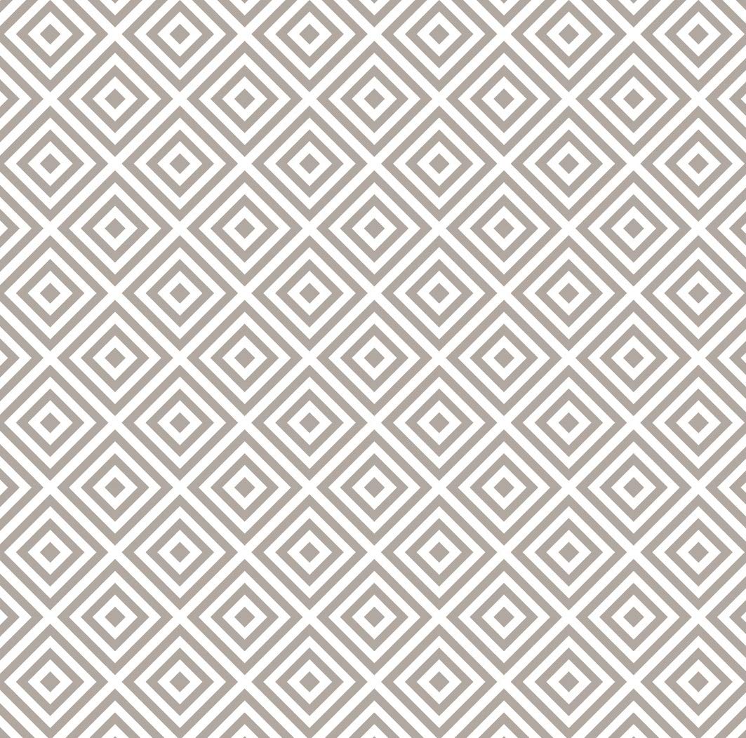 Venilia Adhesive Film | Celia Taupe Retro Pattern Taupe | 45 cm x 1.5 m, Thickness 95μ | Self-Adhesive Furniture Film, Decorative Film, Wallpaper, Kitchen Film | Phthalate Free | Made in EU