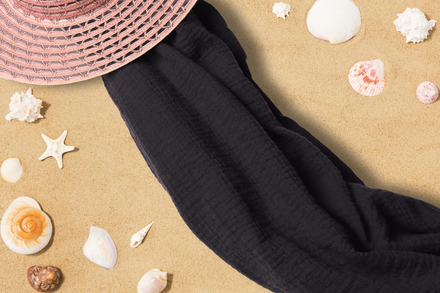 Asciugamani in mussola per adulti – leggero grande mussola, bagno, spa, spiaggia, asciugamano per adulti – tessuto in mussola extra morbido cotone turco (antracite, 2)