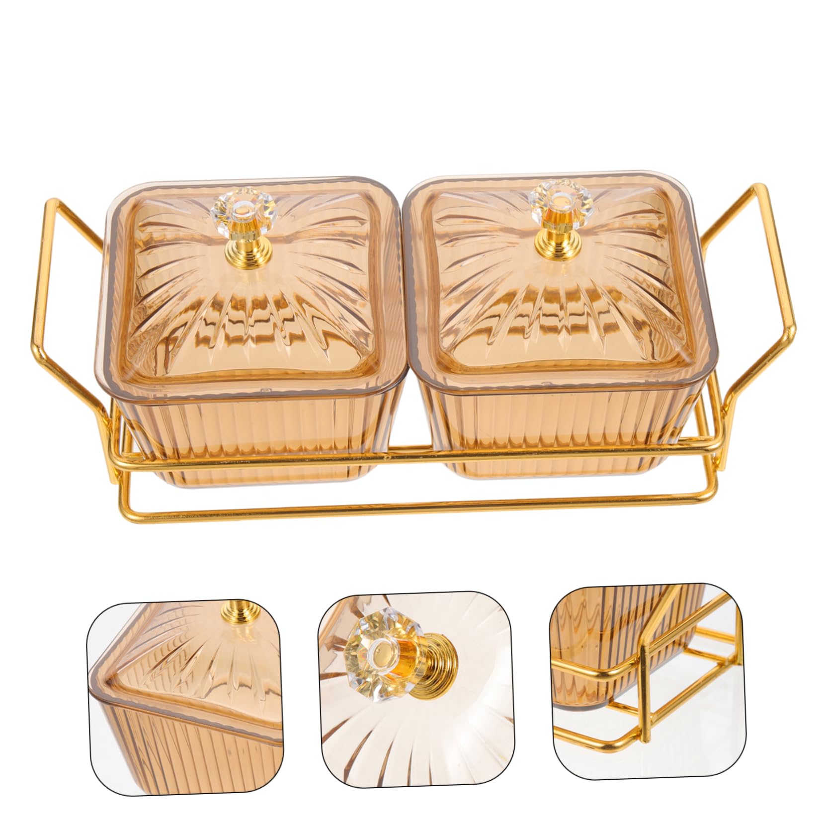 Mikinona 1 Set Ktv Home Snack Platter Divided Serving Plate for Fruits Desserts and Appetizers Creative Kitchen Bowl for Parties Housewarming and Entertaining