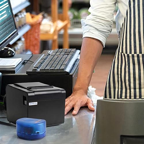 Miniatura 6 de RONGTA Zumbador de alarma de impresora, altavoz de pitido de boleto externo de 24 V CC 98dB, con interfaz de cajón de efectivo para impresoras de