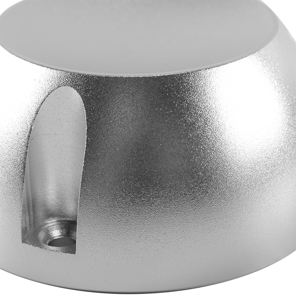 Détacheur d'étiquettes de sécurité magnétique EAS pour vêtements avec revêtement magnétique en aluminium, métal gris argenté, forme ronde