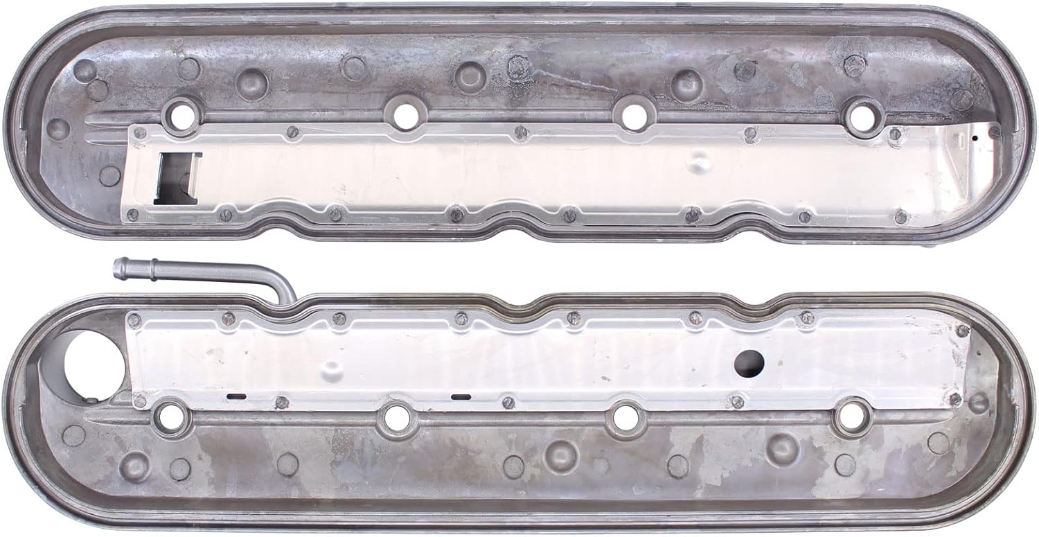 NewYall Left and Right Engine Cover with Gaskets Bolts for Rainier Escalade Avalanche Camaro Corvette Tahoe Trailblazer Envoy Express Silverado Savana Sierra 1500 2500 3500 Ascender 1999-2009