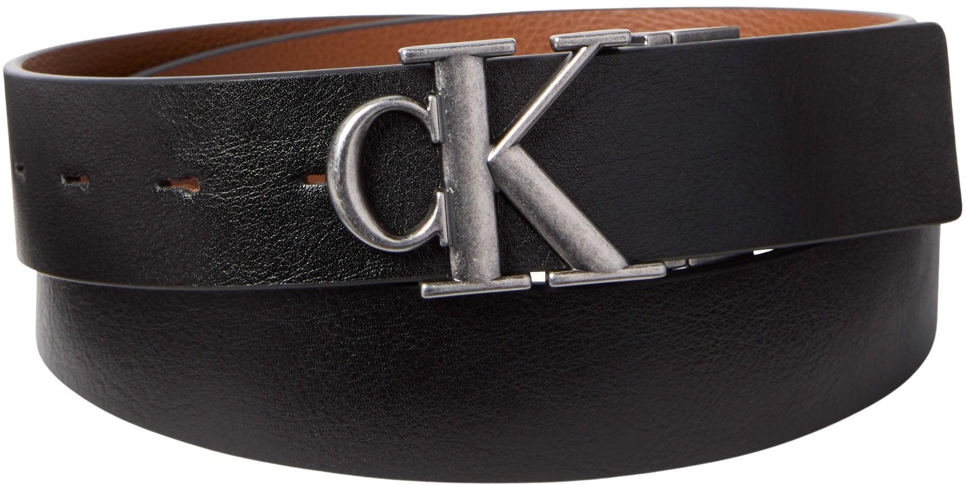Calvin Klein Herren Ck Buckle Tumbled 35mm Adj/Rev Lv04d7049g Gürtel (1er Pack)