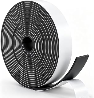 1 Inch W x 1/4 Inch T 16.5 Ft Closed Cell Foam Tape, | Waterproof Shock Absorption Foam Weather Stripping for Insulation, Sealing, Cushioning, Soundproof