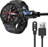 Vista 1 de Lamshaw Cable de carga USB magnético - Cargador de repuesto para reloj inteligente militar EIGIIS K22, K28