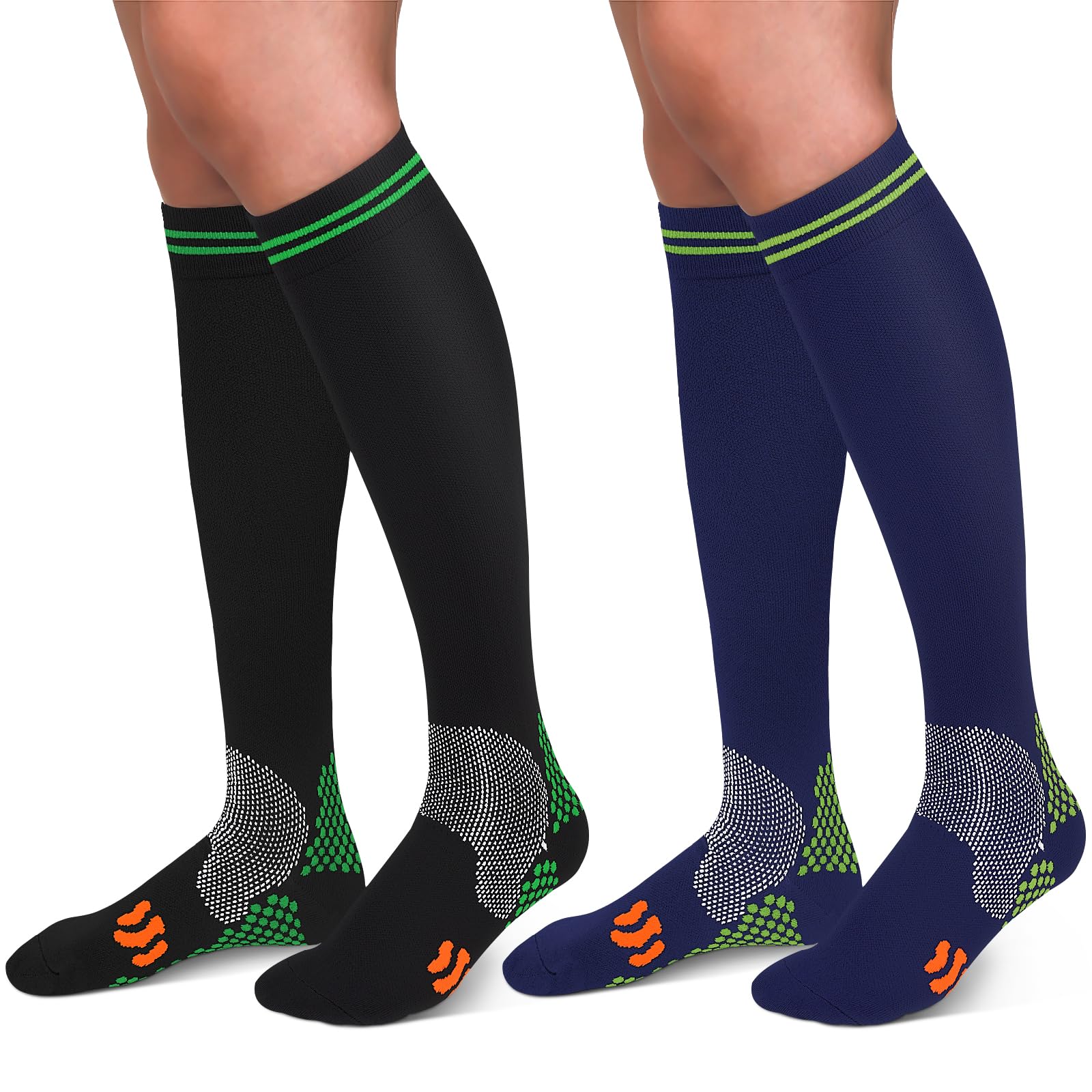 30-40mmHg Medical Graduated Compression Socks for Women&Men Circulation-Compression Stockings-Knee High Socks for Support,Hiking,Running