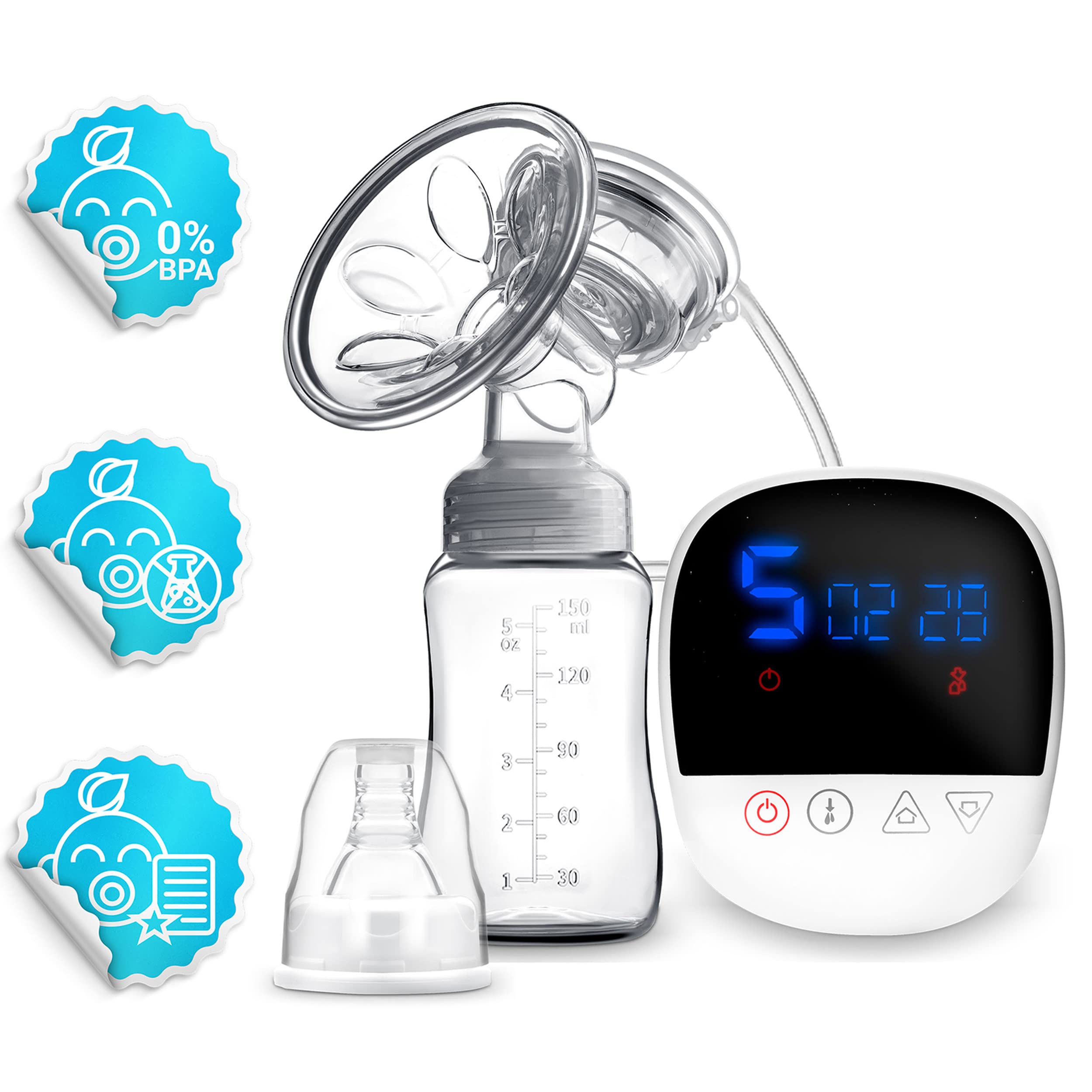 Tiralatte elettrico bifase, doppio wireless, mobile, 3 modalità, PRBL-906