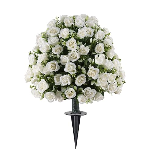 ZJchao Rose Artificielle Topiaire Boule Arbre Faux Arbuste Buisson Fausse