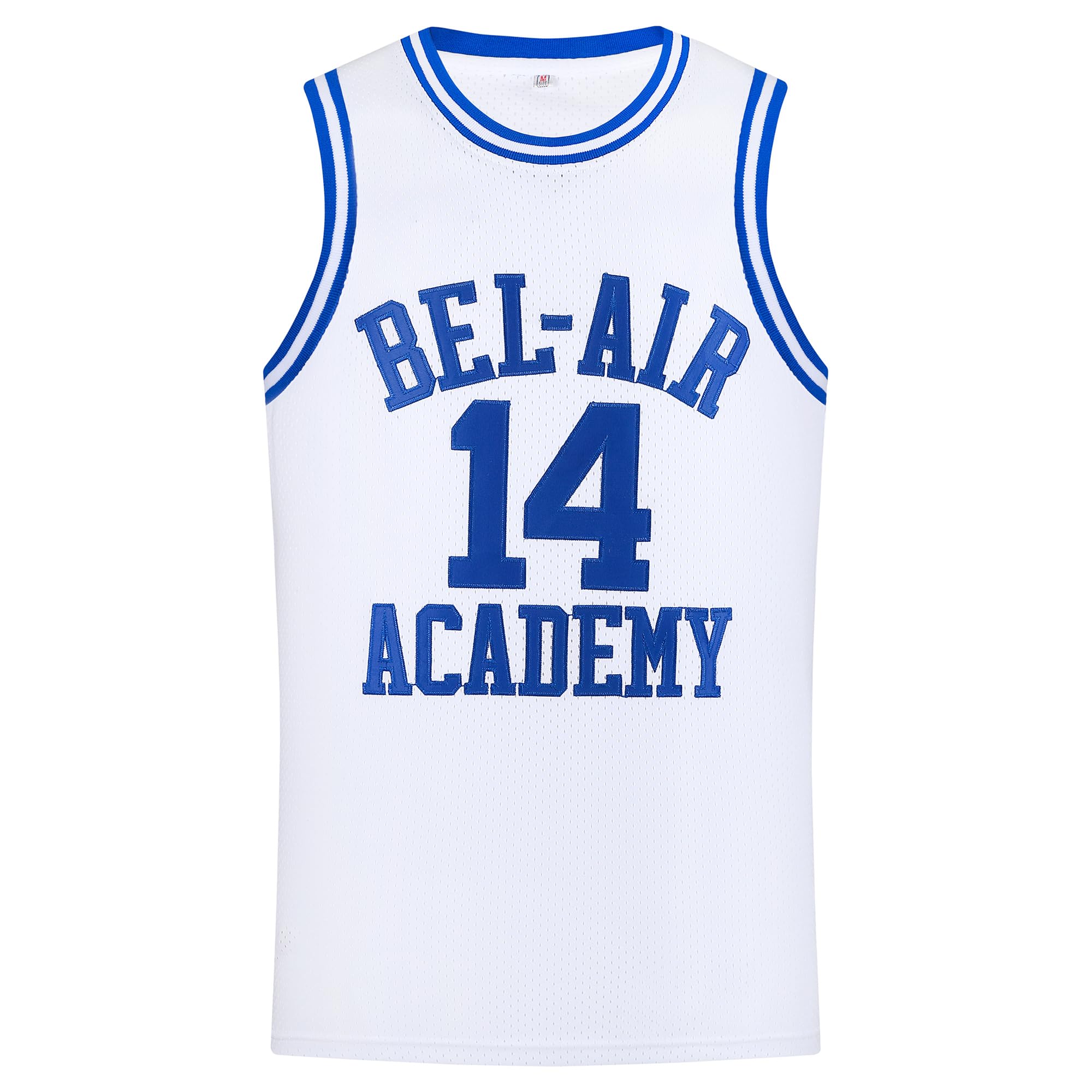 Aolapo Bel Air Jersey #14 Fresh Prince Bel Air Academy Men Yellow Black Green Basketball Jerseys Sleeveless