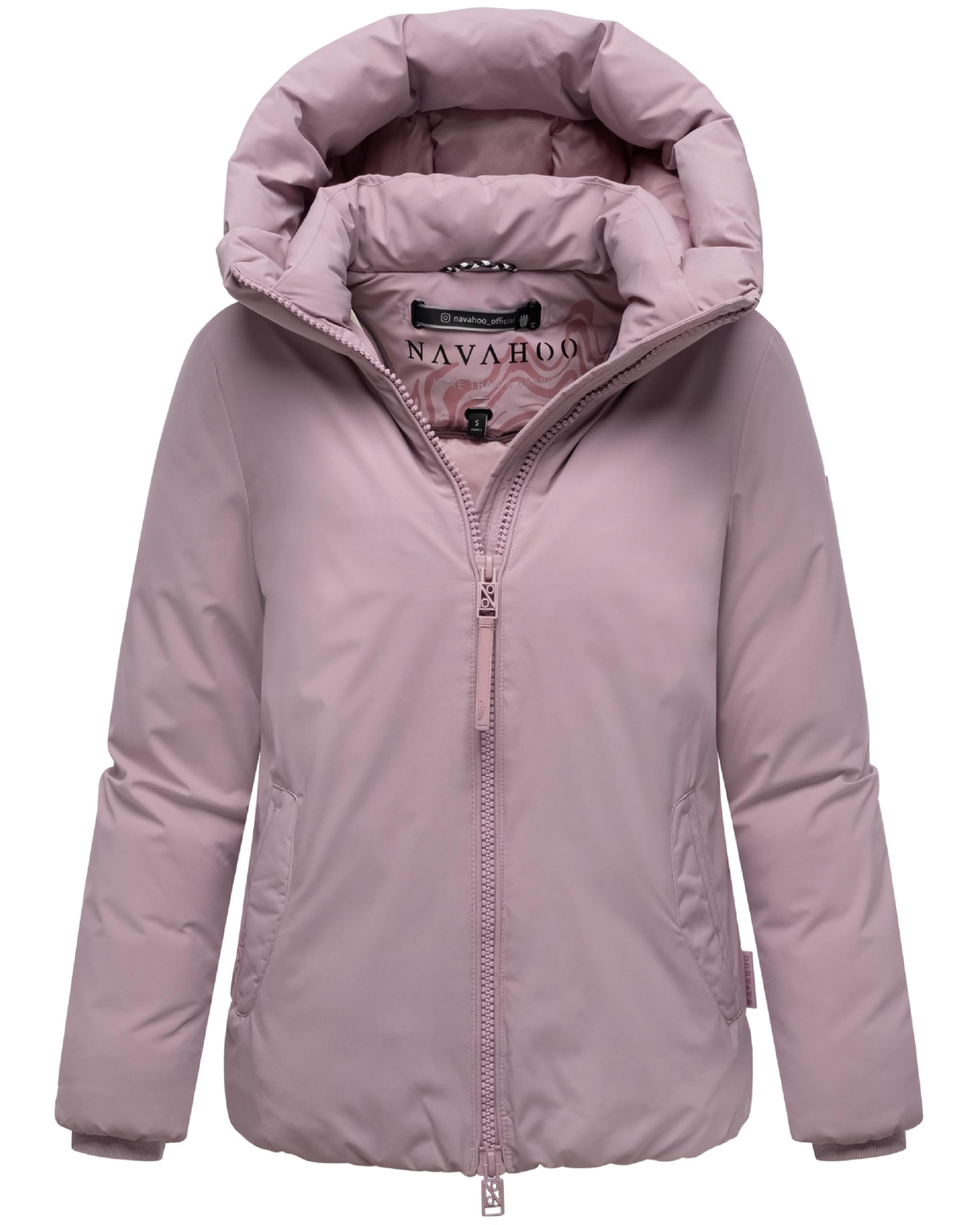 Navahoo Giacca invernale calda da donna con cerniera a 2 vie, 14 XS-5XL