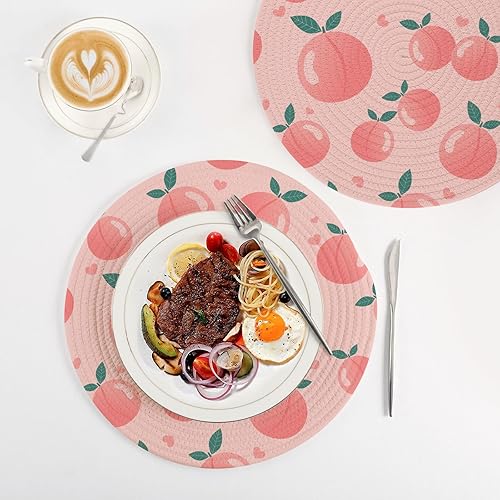 Miniatura 4 de Alfombrilla de cocina con estampado de frutas, 3 piezas, almohadilla de cocción para ollas y sartenes calientes, salvamanteles grandes para estufa,