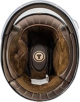 Vista 5 de TORC - Casco de cara completa para motocicleta, de fibra de vidrio T1, aprobado por DOT y ECE, estilo retro