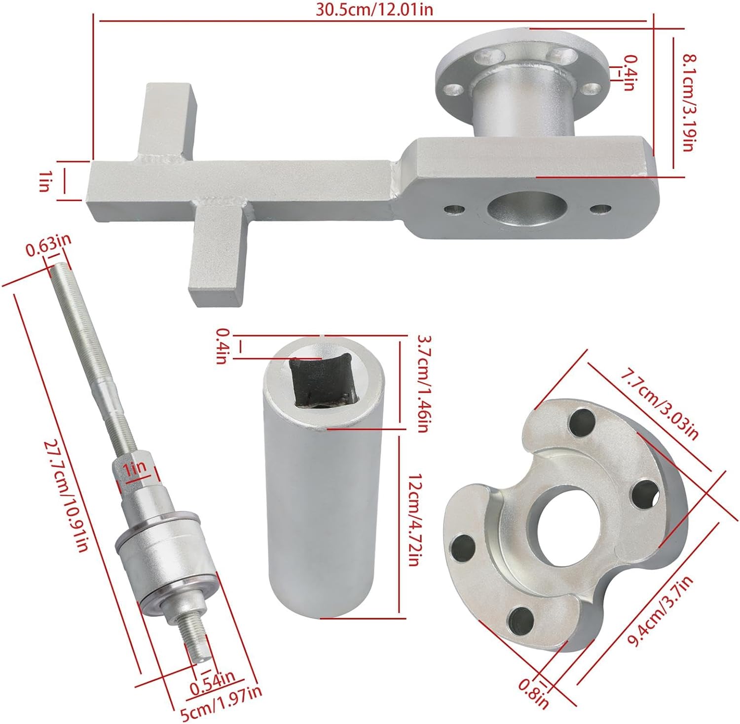 labwork Engine Crankshaft Pulley Disassembly and Installation Tool Set Replacement for Land Rover 3.0 V6 5.0 V8