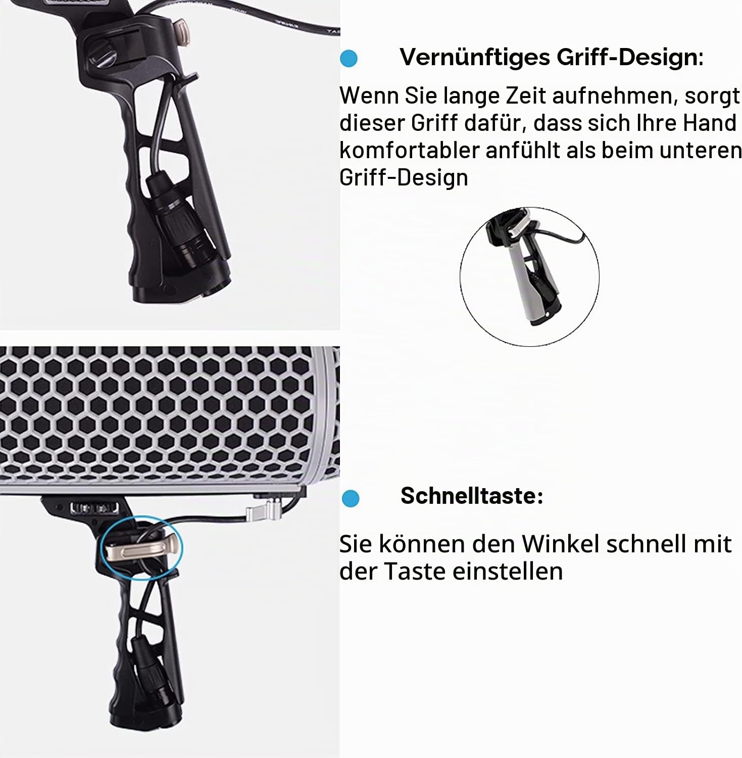 DF DIGITALFOTO Micolive Mikrofon Windschutz und Stoßdämpferhalterung Blimp mit Dead Cat, Kompatibel mit Rode NTG Serie AT875R Line Sennheiser MKE600 Series Shotgun