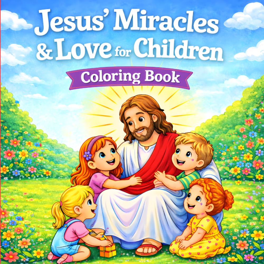 Jesus’ Miracles & Love for Children: Coloring Book