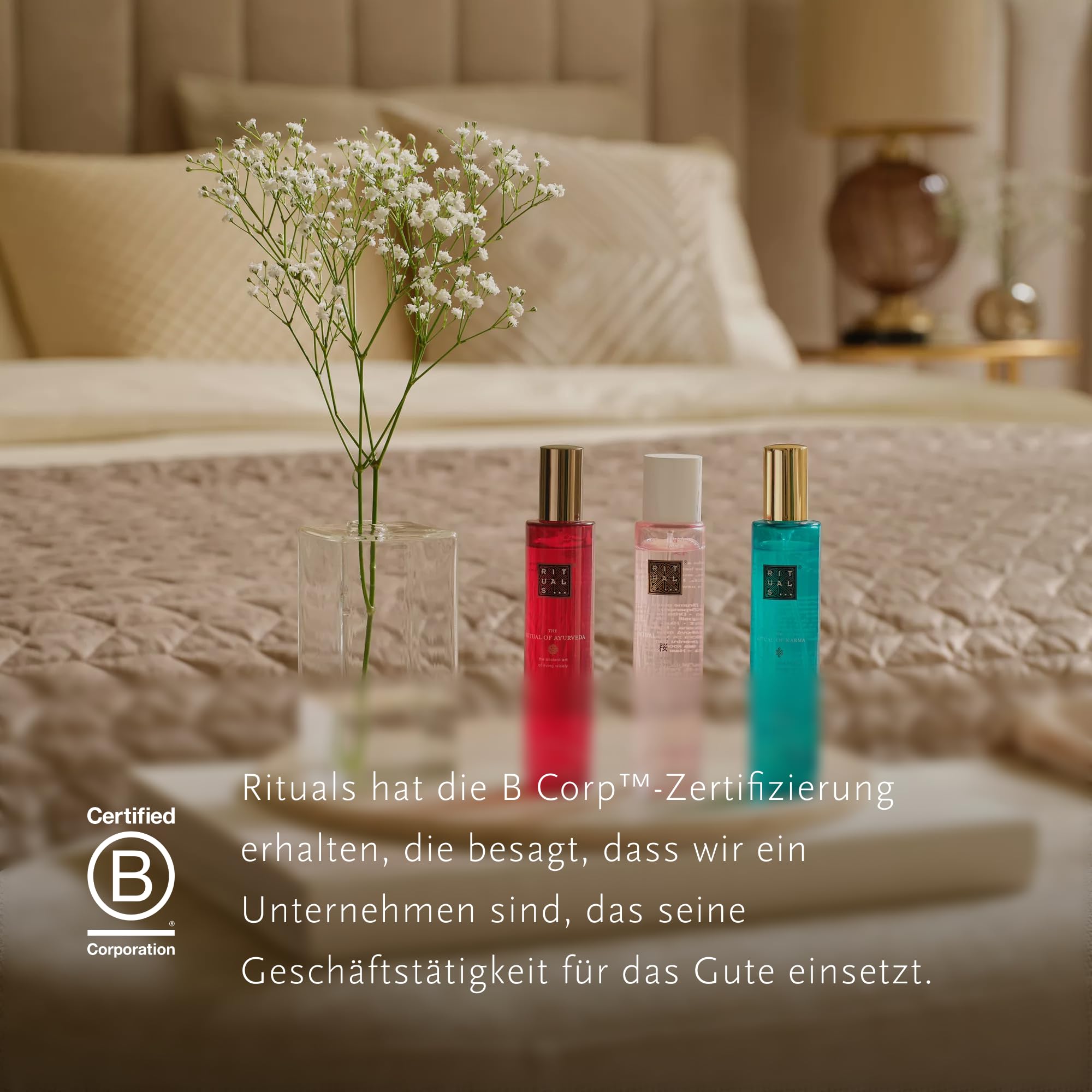 RITUALS Haar- und Körperspray aus The Ritual of Karma – mit Lotusblüte und weißem Tee - ausgleichender Duft - 50 ml