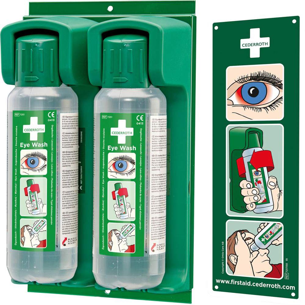 Cederroth Supporto da parete per 2 flaconi 500 ml