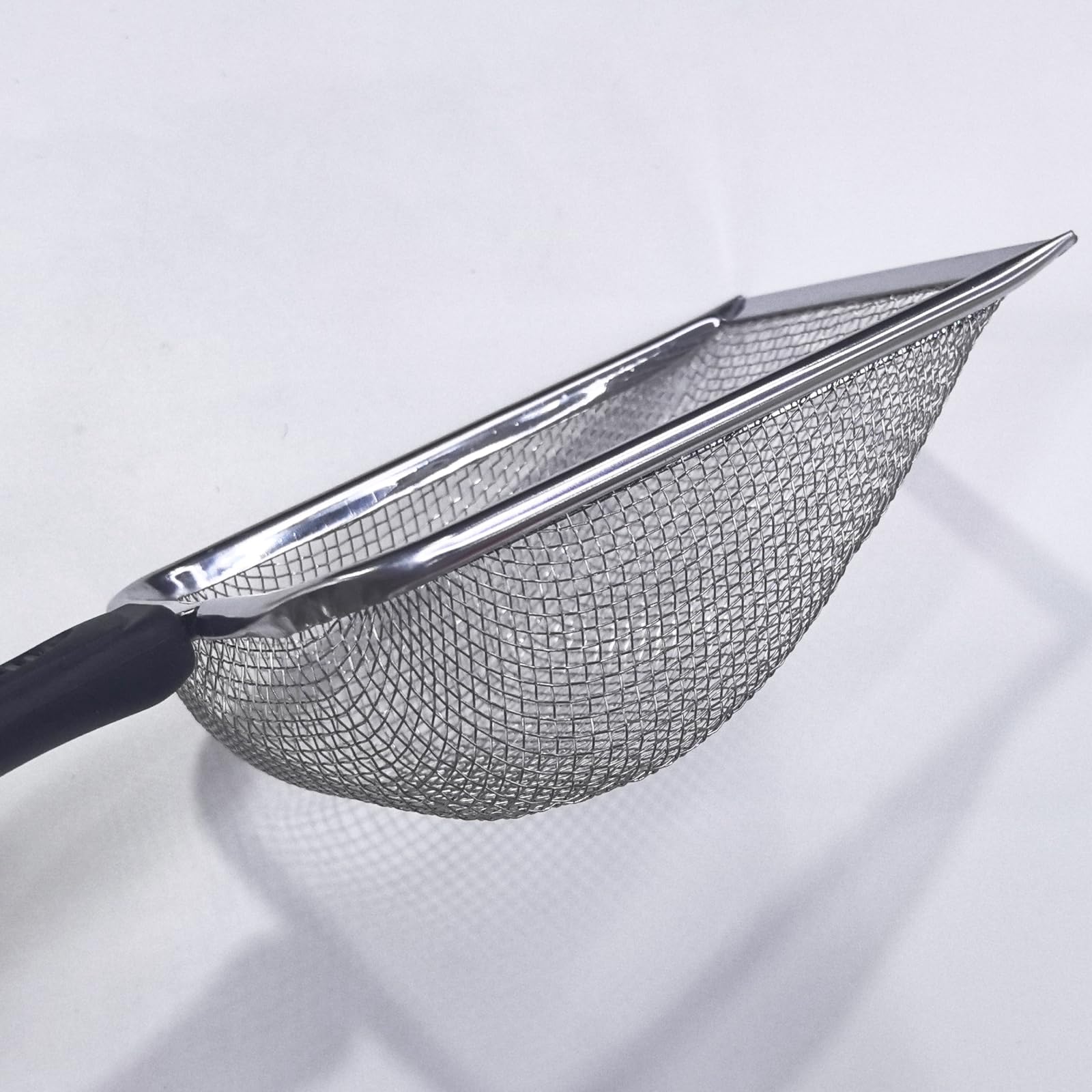 Cuchara de arena para gatos, pala de arena para gatos con malla de acero inoxidable, cuchara de agujero de 2,8 mm para arena de gato, arena de gallinero, arena de playa