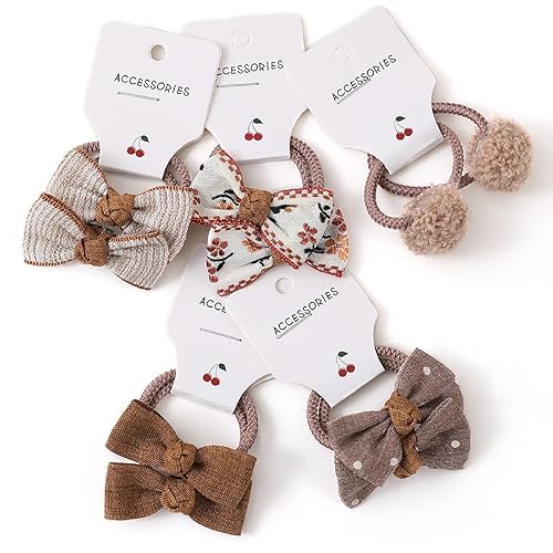 Miniatura 2 de 30 unidades (15 pares) de lazos para el pelo de bebé niña con lazos de 1.2 pulgadas pequeñas para niñas pequeñas, coletas, bandas elásticas,