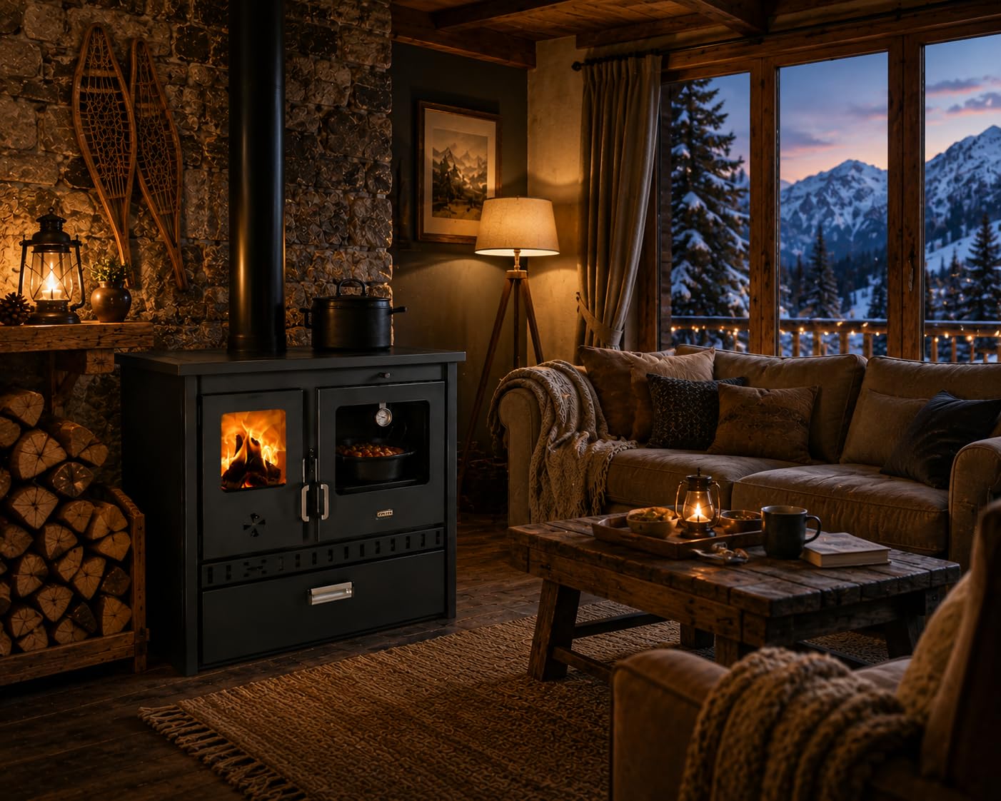 Prity 1P36 D - Stufa a legna da 10 kW