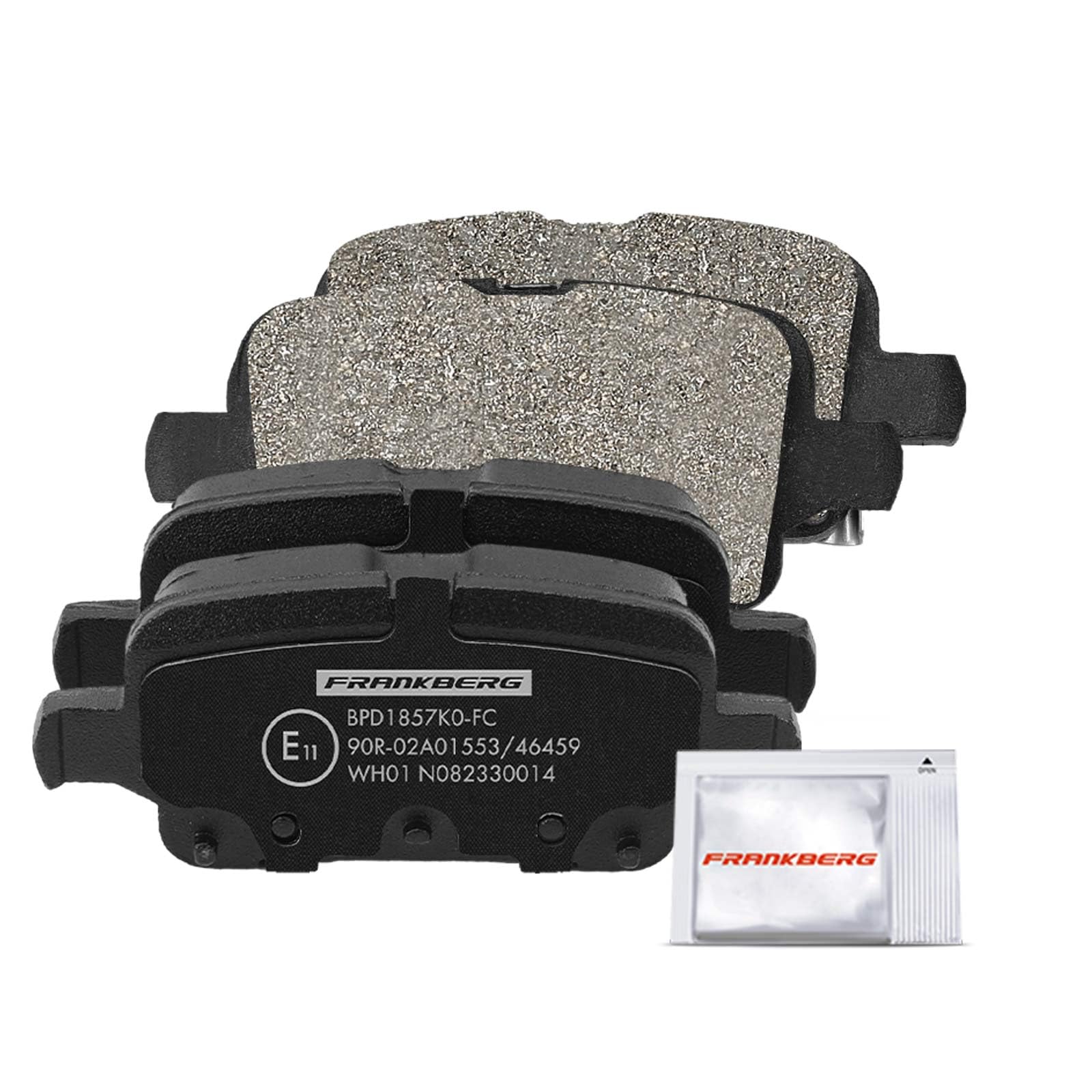 Frankberg Set freni incl. 2x Dischi Freno + 4x Pastiglie dei Freni Posteriore Compatibile con Astra K Sports Tourer B16 Astra K B16 Astra K Furgone/Station Wagon Replace# 13509119