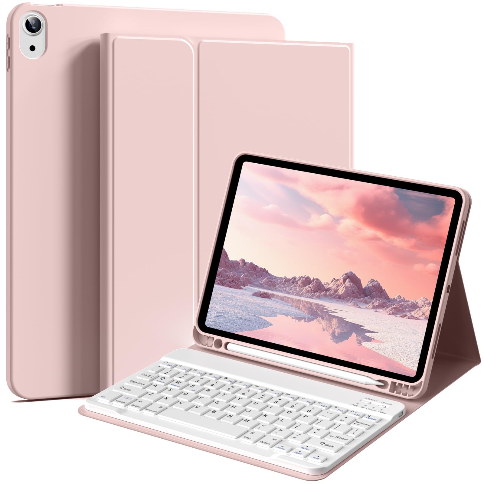 BFGTSJF Keyboard Case for iPad (A16) 11th Generation 11 Inch 2025, iPad 10th Generation 10.9 inch 2022, Stand Folio Detachable Bluetooth Keyboard