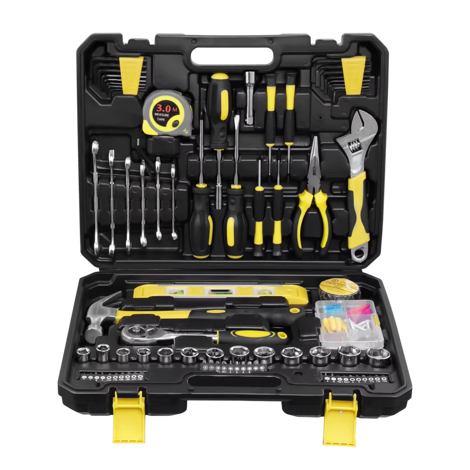 Set attrezzi da officina 108 Pz/set Set Multi-strumento Set Di Punte Per Cacciavite A Esagono Incassato Pinze Ad Ago Pinze A Punta Per Martello Da Carpentiere