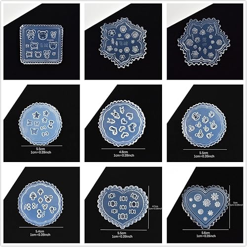 Miniatura 2 de 10 moldes de silicona para uñas, decoración de arte de uñas, moldes de resina para manicura, plantillas de cristal, herramientas de manicura (forma