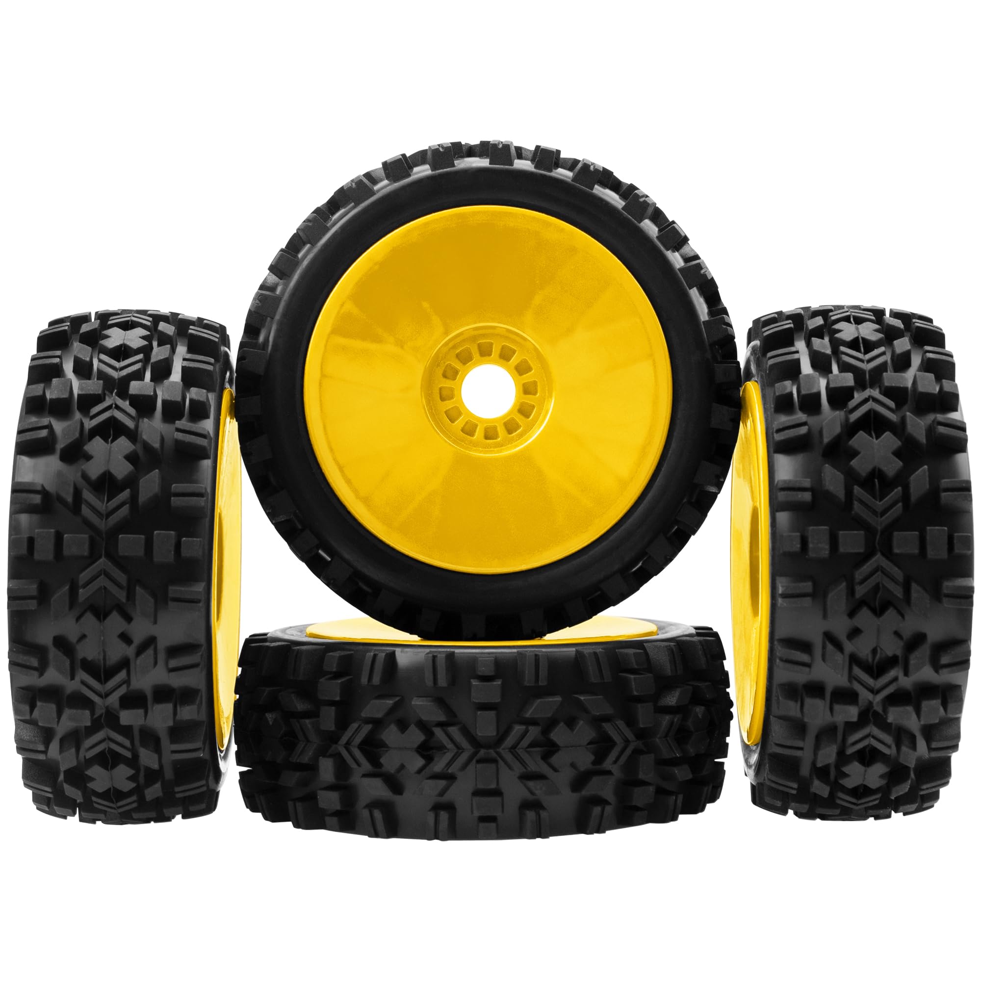 Rc Offroad Pcs 1/8 Tires Nd 17mm Hex Wheels Rim Kuwit Ubuy