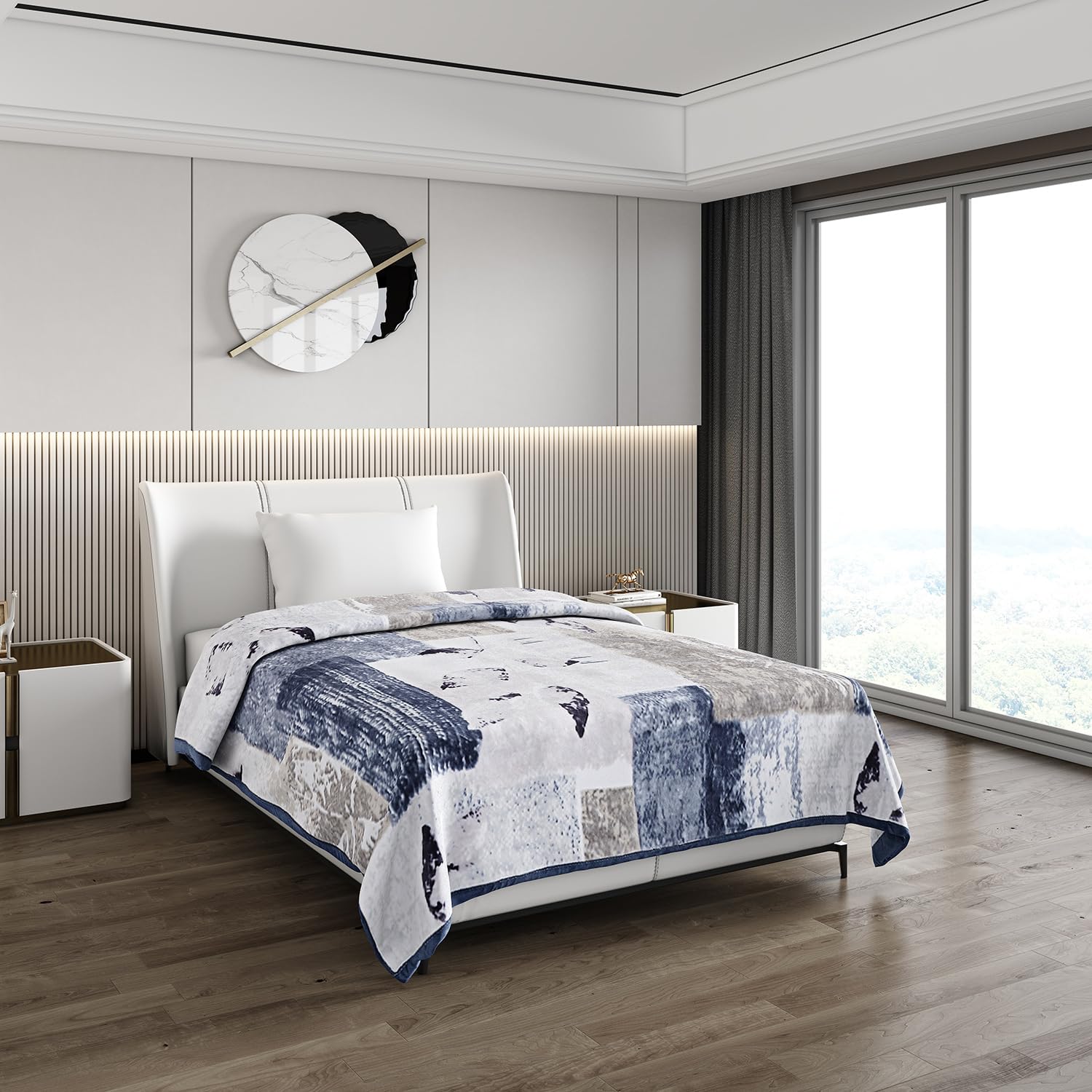 Monte Carlo Winter Single Bed Blanket (160 X 220) Allen 2 Ply 852 GSM | 3 KG (Width 1.60 M X Length 2.20 M)-image-13