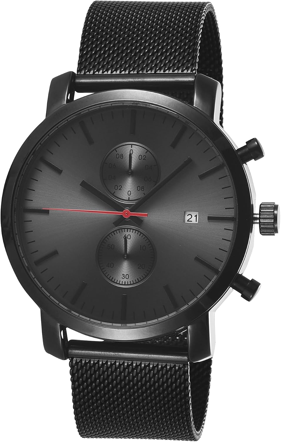 Forrader Orologio Uomo Acciaio Inox – Cronografo Al Quarzo Con Datario, Impermeabile 30m, Regalo Perfetto - 4