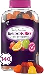 RestoraLAX RestoraFIBRE Gummies Quotidiennes De Fibre Prébiotique - Suppléments De Fibre Pour Hommes Et Femmes, Inuline D'origine Naturelle, Favorise La Régularité Et Soutient Un Système Digestif Sain, Soulagement Doux De La Constipation Pour Adultes, 140 Compte