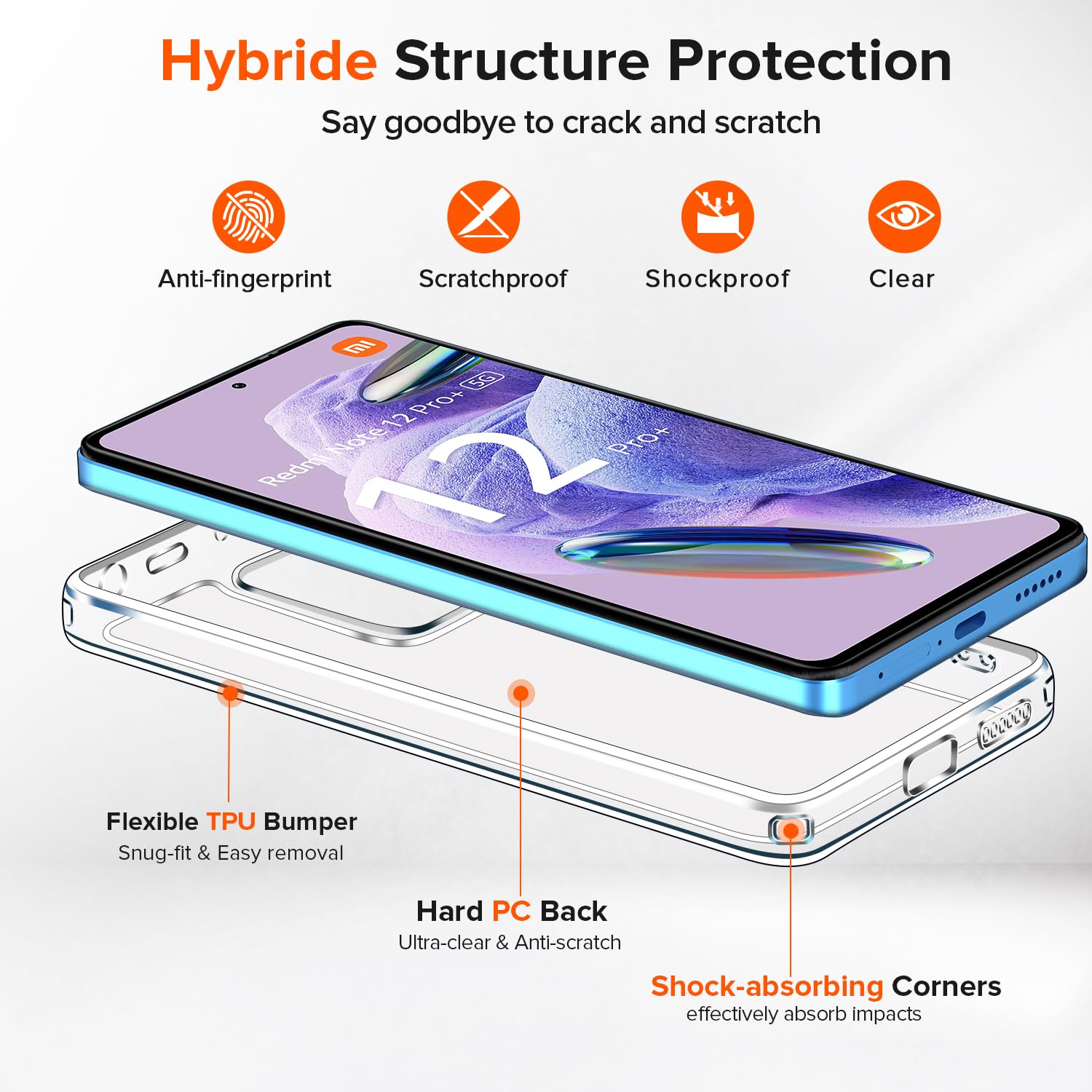 Poco X7 Pro IVoler Anti Ingiallimento Chiaro Cover Per T 5G, [Antiurto