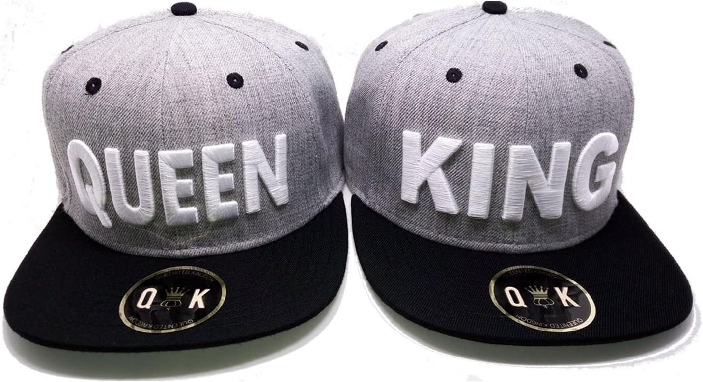 Matching Snapbacks/Baseball CAPS for Couples (King/Queen, Beauty/Beast, Bonnie/Clyde)