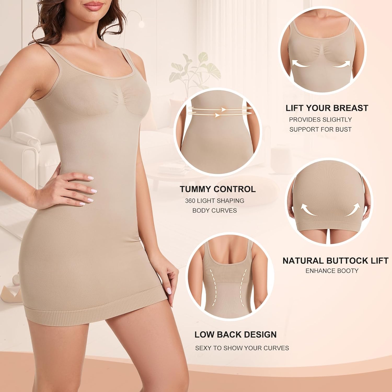Women's Shapewear Slips Dress - Image 3