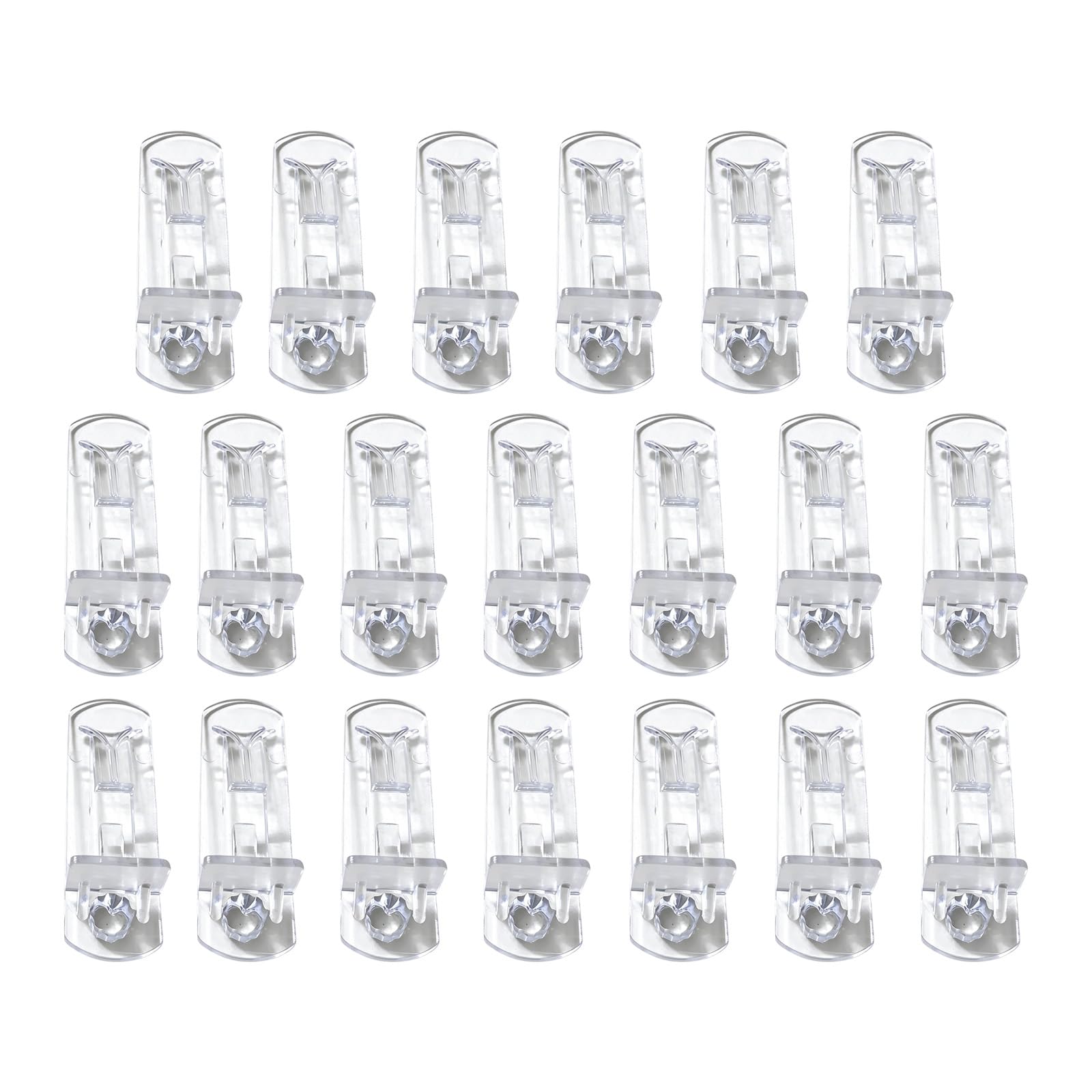 10Pcs Locking Shelf Heavy Duty Transparents Pegs for Cabinet Wardrobe Bookcase Easy Installation Antislip Shelf Holders