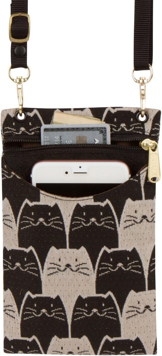 Danny K. Women's Tapestry Crossbody Cell Phone or Passport Purse, Handmade in USA | Cell Phone, Handmade, in USA
