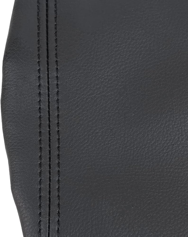 Center Console Cover for Toyota Land Cruiser Prado 150 2010 2011 2012 2013 2014 2015 2016-2019,Microfiber Leather Armrest Covers，Customized Armrest Cover Leather Arm Rest Covering for Car,Black