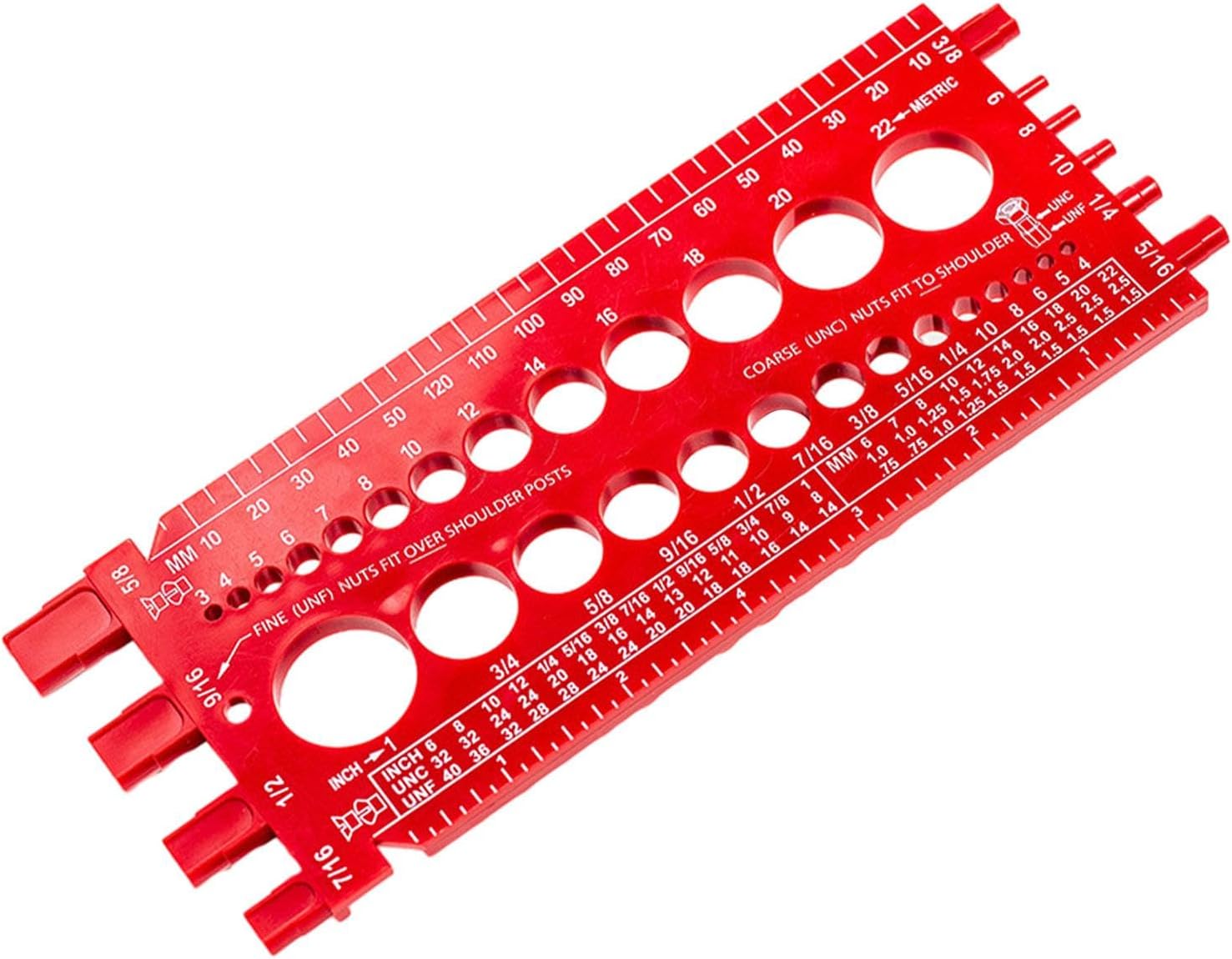 UJEAVETTE® Nut Bolt Thread Gauge Compact Size Gauge Easy To Carry Gift Measurement Tool