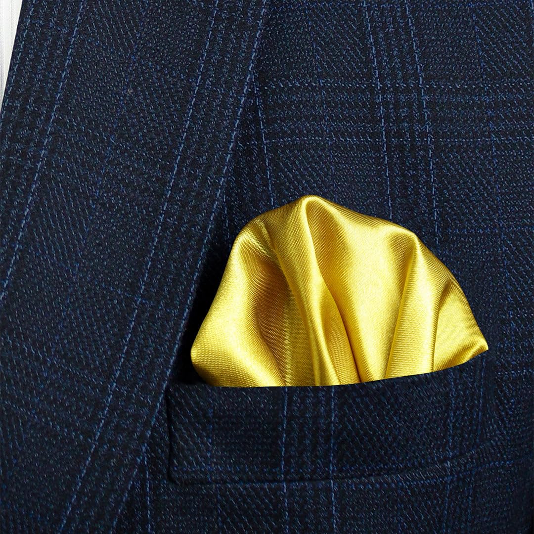 Peluche Golden Rendezvous Cummerbund, Open Bow Tie & Pocket Square Set for Men - Image 9 thumbnail